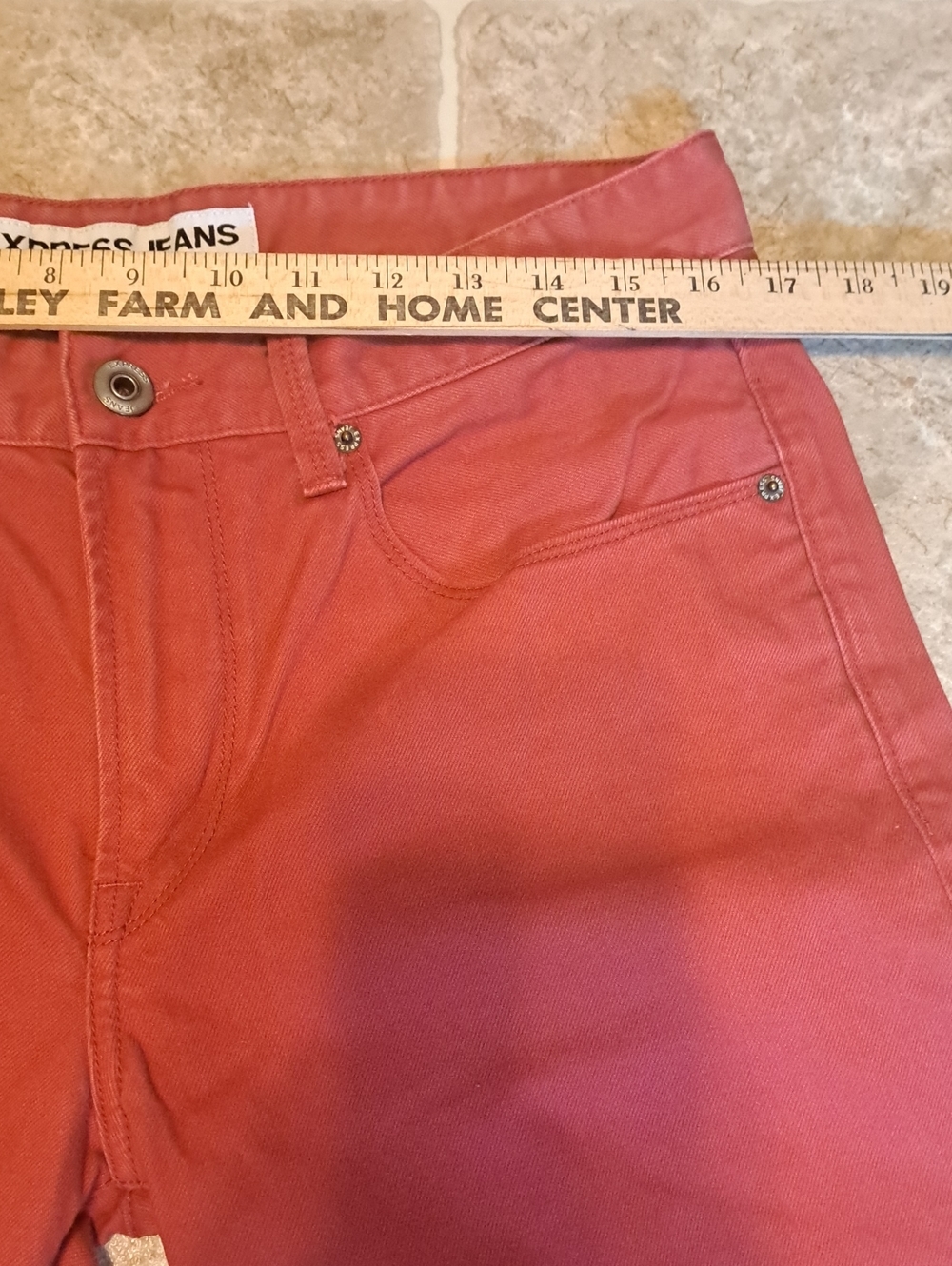 Express Women's Rusty Rose Skinny Jeans. Size 32. - Picture 6 of 12